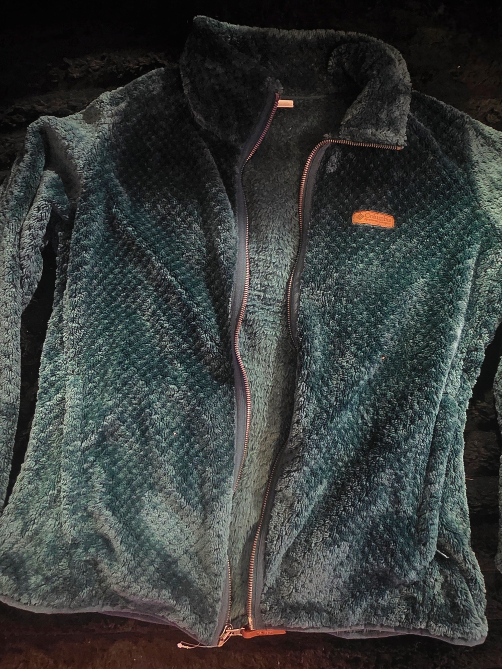 Columbia Women's Deep Teal Plush Full-Zip Jacket